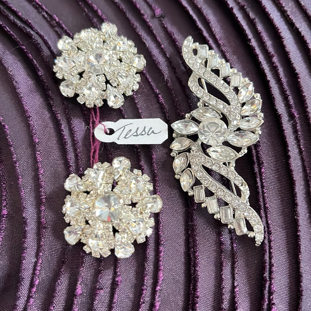 3 NWT Silver Brooches!